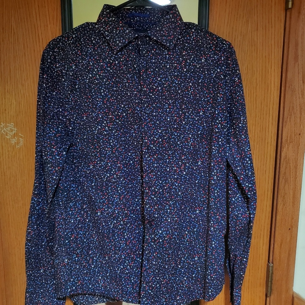 Denim & Flower floral button up (w/ tag)
